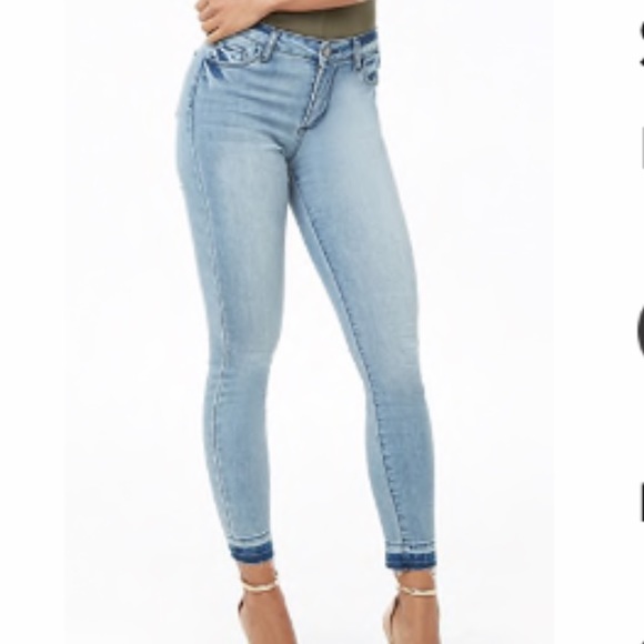 Forever 21 Denim - Released-Hem Skinny Jeans
